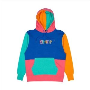 Rip n Dip Color Block Multi Panel Hoodie